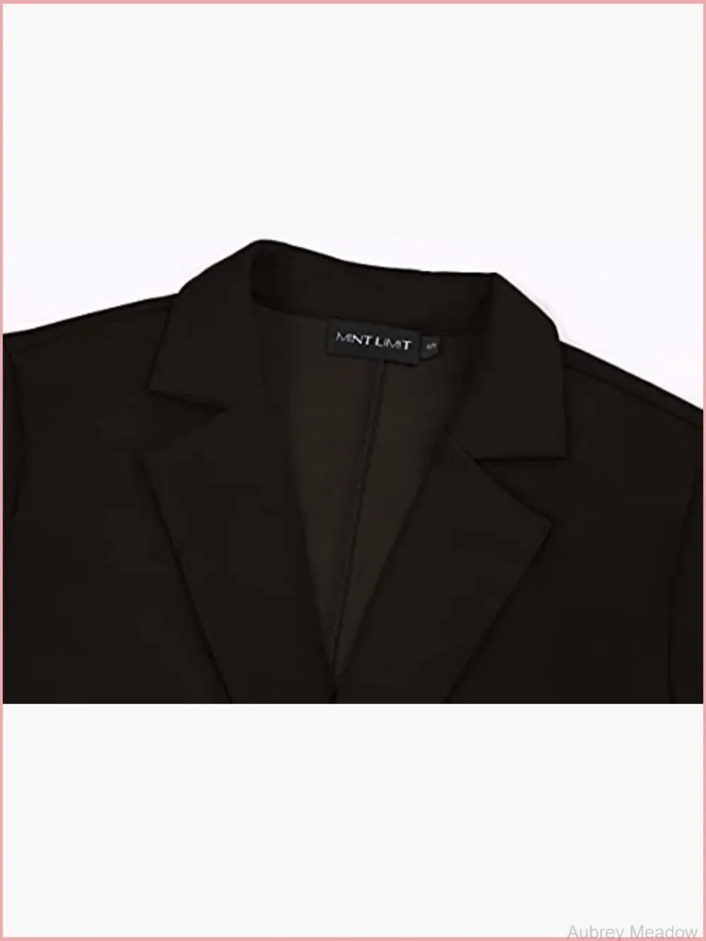3/4 Sleeve Blazer One Button Office Work Blazer with Pockets Women's Suit Jacket